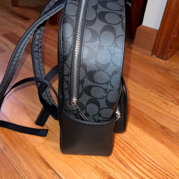 NWOT Coach Court Canvas Backpack in Graphite Black - Picture 3 of 7